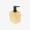 Dispensador de jabón de baño de resina efecto madera Mel 16,5cm^Casa Viva Outlet