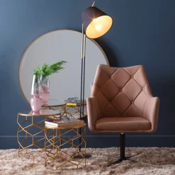 Espejo de pared redondo dorado Ø100cm^Casa Viva Hot