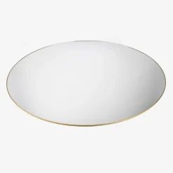 Espejo de pared redondo de metal dorado Orión Ø76cm^Casa Viva Sale