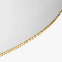 Espejo de pared redondo de metal dorado Orión Ø76cm^Casa Viva Sale