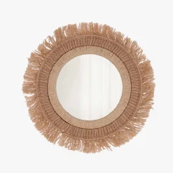 Espejo de pared redondo de yute Ø50cm Savanna^Casa Viva