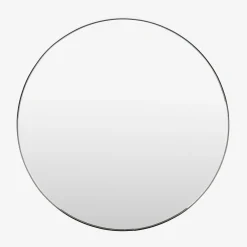 Espejo pared metal negro Orión Ø75cm^Casa Viva Online