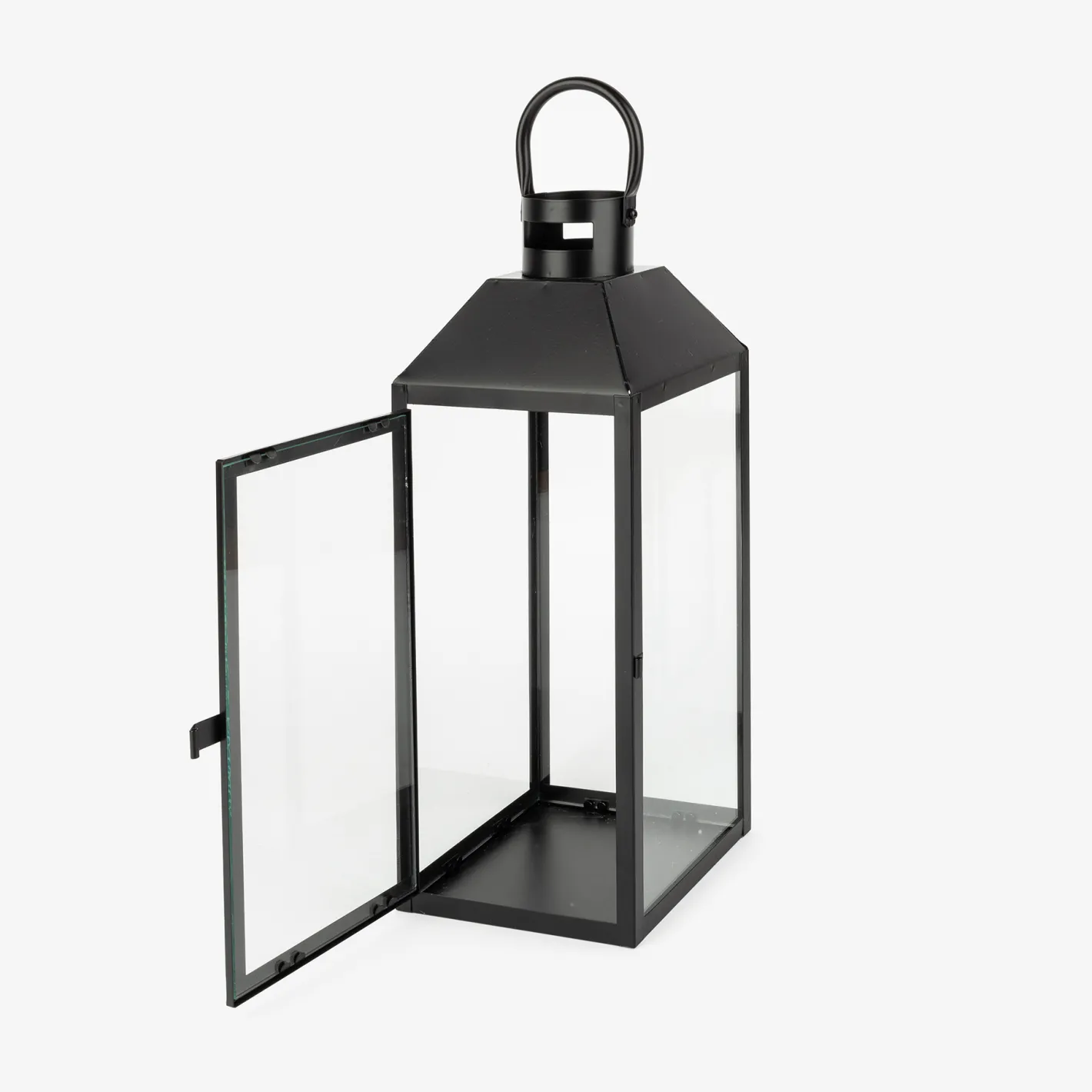 Farol de metal negro Fenjer Ø15x39cm^Casa Viva
