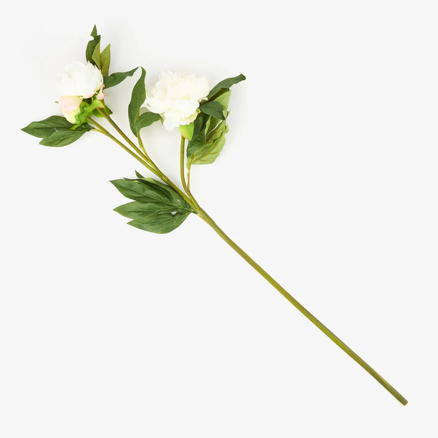 Flor artificial peonia blanca 72cm^Casa Viva Discount