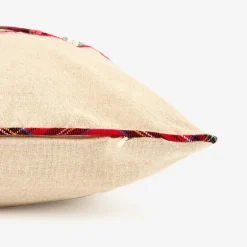 Funda de cojín Caballo balancín de tartán 45x45cm^Casa Viva Outlet