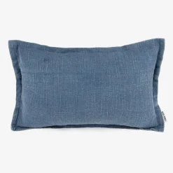 Funda de cojín de algodón azul Frida 30x45cm^Casa Viva New