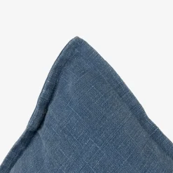 Funda de cojín de algodón azul Frida 45x45cm^Casa Viva Online