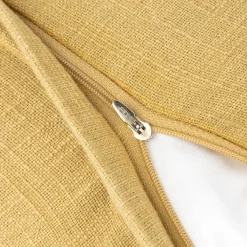 Funda de cojín de algodón amarilla Frida 40x35cm^Casa Viva Sale