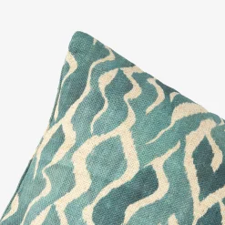 Funda de cojín de algodón azul Sibori 45x45cm^Casa Viva Discount