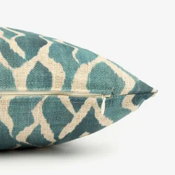 Funda de cojín de algodón azul Sibori 45x45cm^Casa Viva Discount