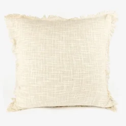 Funda de cojín de algodón con flecos Cuzco 60x60cm^Casa Viva Sale