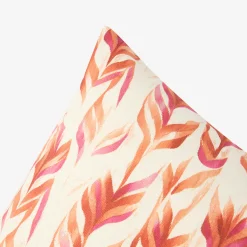 Funda de cojín de algodón cuadrada rosa Arce 45x45cm^Casa Viva