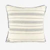 Funda de cojín de algodón con rayas azules Niza 45x45cm^Casa Viva New