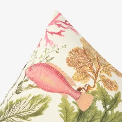 Funda de cojín de algodón cuadrada Coralia 45x45cm^Casa Viva New