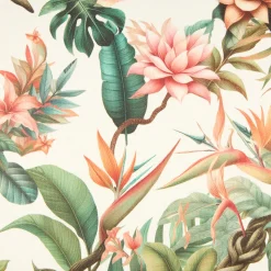 Funda de cojín de algodón Tropical 45x45cm^Casa Viva Discount