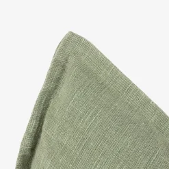 Funda de cojín de algodón verde Frida 45x45cm^Casa Viva Online