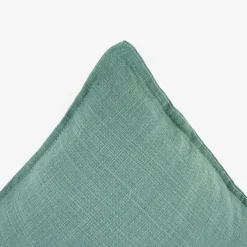 Funda de cojín de algodón verde Frida 45x45cm^Casa Viva New