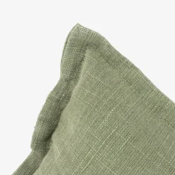 Funda de cojín de algodón verde Frida 30x45cm^Casa Viva Sale