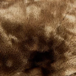 Funda de cojín de franela marrón Yakutia 45x45cm^Casa Viva