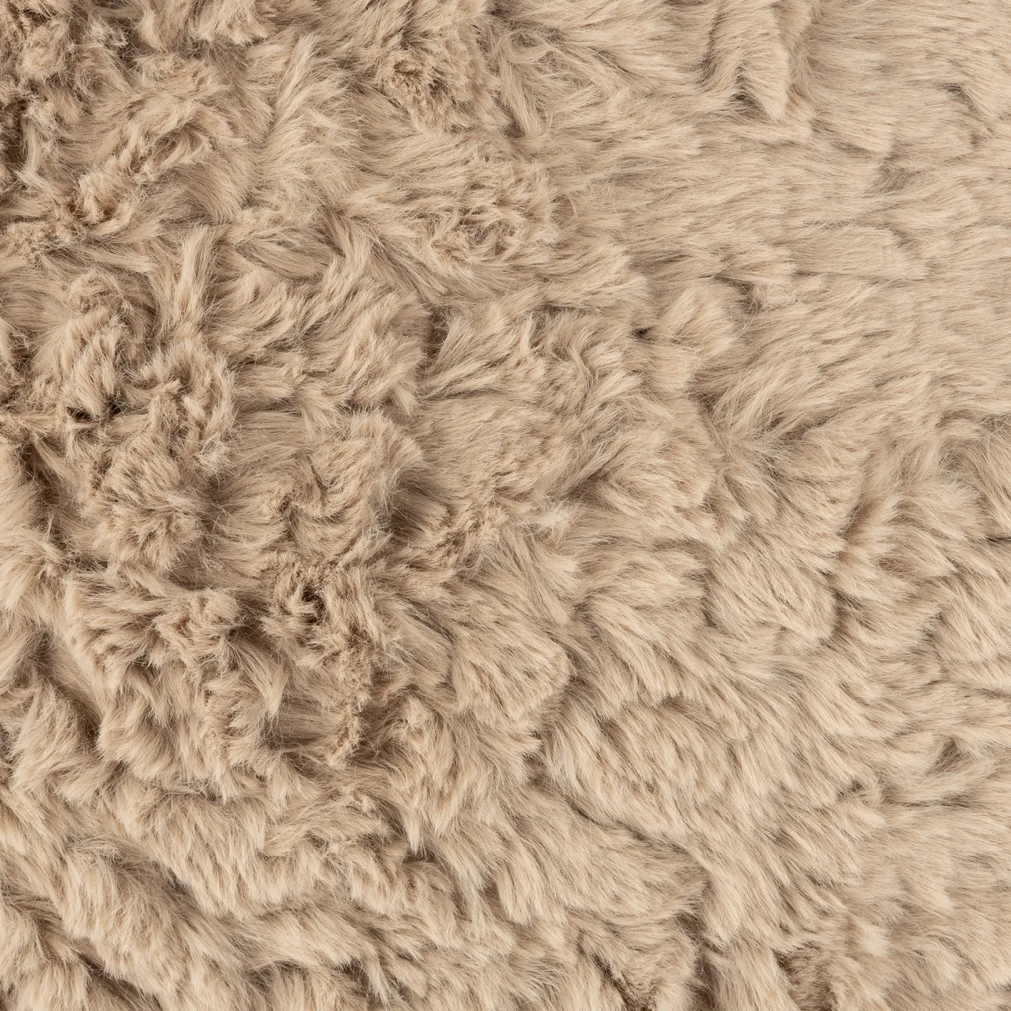 Funda de cojín de pelo beige 45x45cm^Casa Viva Discount