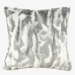 Funda de cojín de pelo gris 45x45cm^Casa Viva Outlet