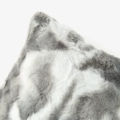 Funda de cojín de pelo gris 45x45cm^Casa Viva Outlet