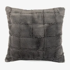 Funda de cojín de pelo suave gris Nuuk 45x45cm^Casa Viva New