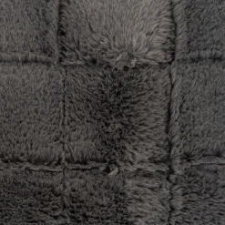 Funda de cojín de pelo suave gris Nuuk 45x45cm^Casa Viva New