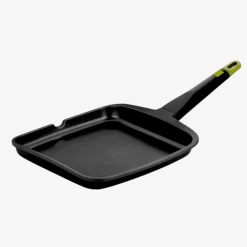 Grill liso de aluminio fundido antiadherente apto para inducción Foodie 28x31cm - BRA^Casa Viva Best