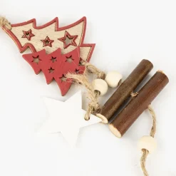 Guirnalda de madera Árboles navidad 105cm^Casa Viva New