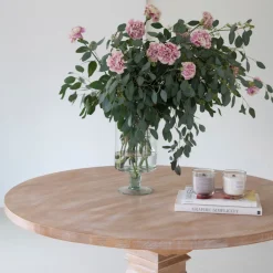 Jarrón con pie de cristal reciclado Ø18x35cm^Casa Viva Clearance