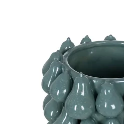 Jarrón de cerámica azul Peras 26,70x26,70x40cm^Casa Viva Online