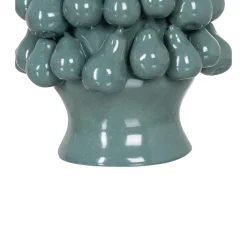 Jarrón de cerámica azul Peras 26,70x26,70x40cm^Casa Viva Online