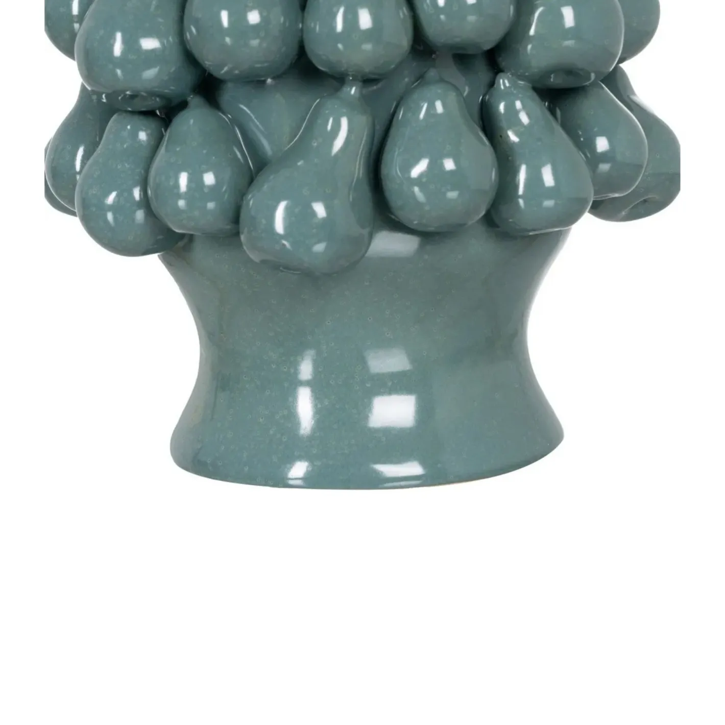 Jarrón de cerámica azul Peras 26,70x26,70x40cm^Casa Viva Online