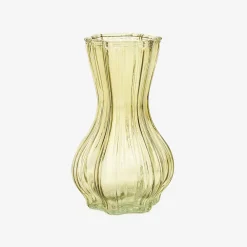 Jarrón de cristal verde Dalmar Ø13x20cm^Casa Viva Discount
