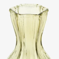 Jarrón de cristal verde Dalmar Ø9x15cm^Casa Viva Outlet