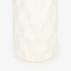 Jarrón de gres blanco Simón Ø9x19cm^Casa Viva Outlet