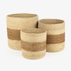 Macetero de fibras naturales Typha Inda Ø20cm^Casa Viva Online