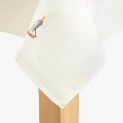 Mantel blanca bordado Esquiadores 150x250cm^Casa Viva New