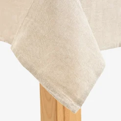 Mantel de algodón beige liso 150x200cm^Casa Viva Clearance