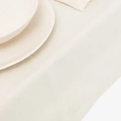 Mantel de algodón beige Vainica 140x140cm^Casa Viva Discount