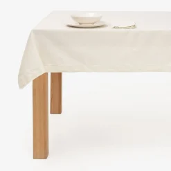 Mantel de algodón beige Vainica Ø160cm^Casa Viva Hot