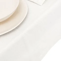 Mantel de algodón blanco Vainica 140x140cm^Casa Viva Best