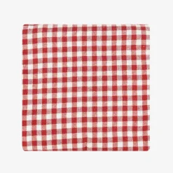 Mantel de algodón rojo Vichy 150x200cm^Casa Viva Clearance