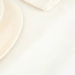 Mantel de algodón y poliéster beige Faura 140x250cm^Casa Viva Discount