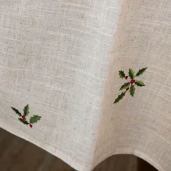 Mantel de lino beige Acebo 150x250cm^Casa Viva Outlet