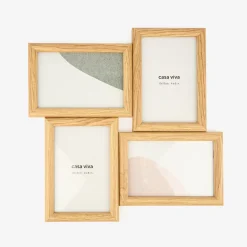 Marco de madera con 4 fotos de 10x15cm^Casa Viva Outlet