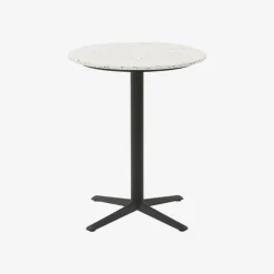 Mesa auxiliar de jardín de piedra blanca Nilo Ø60x72cm^Casa Viva Sale