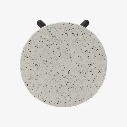 Mesa auxiliar de jardín de piedra blanca Nilo Ø60x72cm^Casa Viva Sale