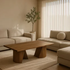 Mesa de centro de madera de mango Viena 120x65x46cm Clau&Chloe^Casa Viva Clearance